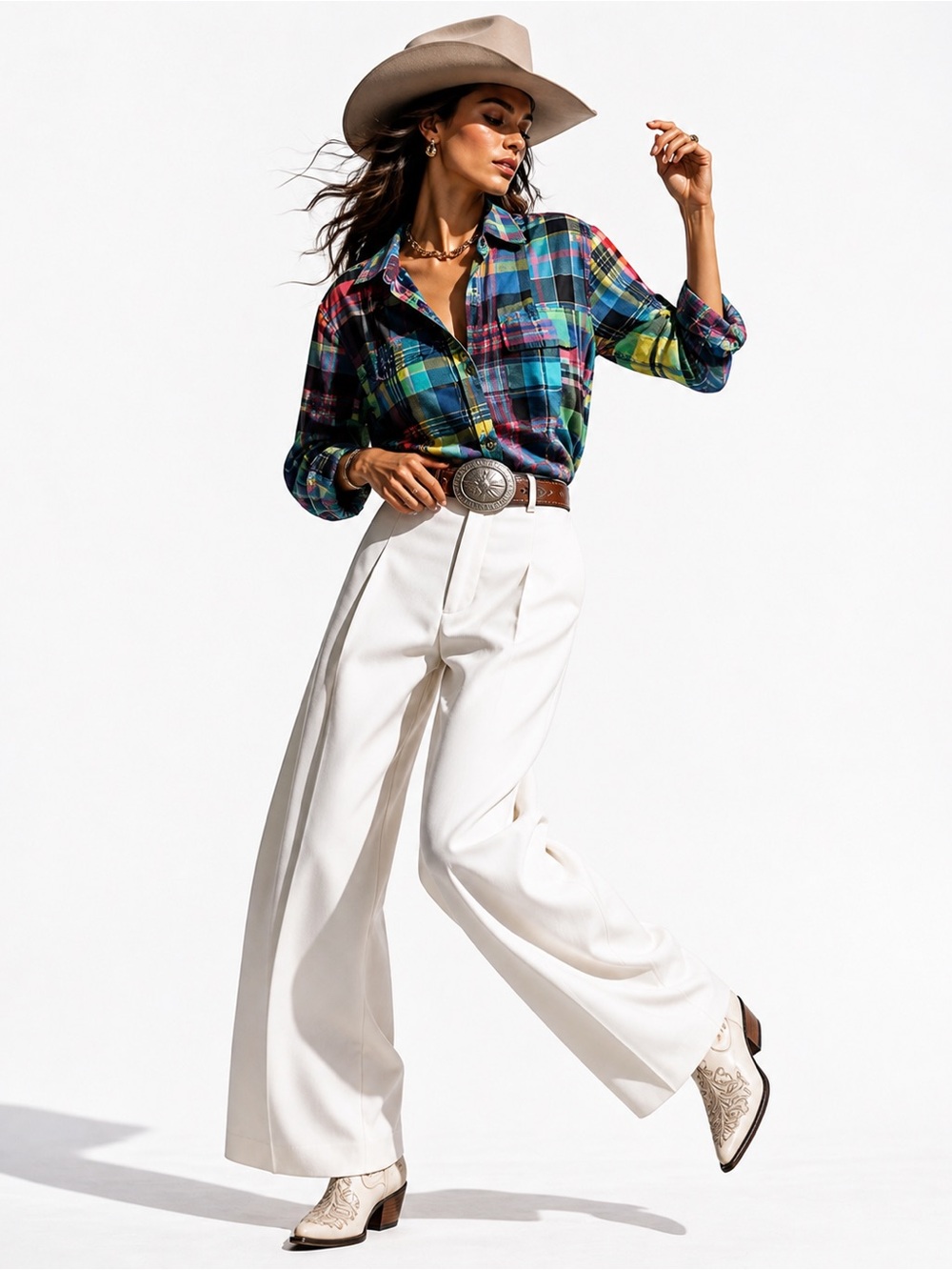 Equipment Femme Silk Patchwork Plaid Shirt XS Lightweight Luxury Button Down